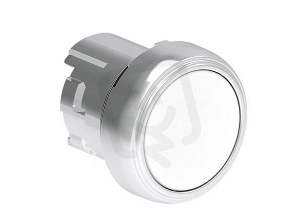 Lovato LPSB108 Tlačítko s návratem kovové d22mm lícující bílé