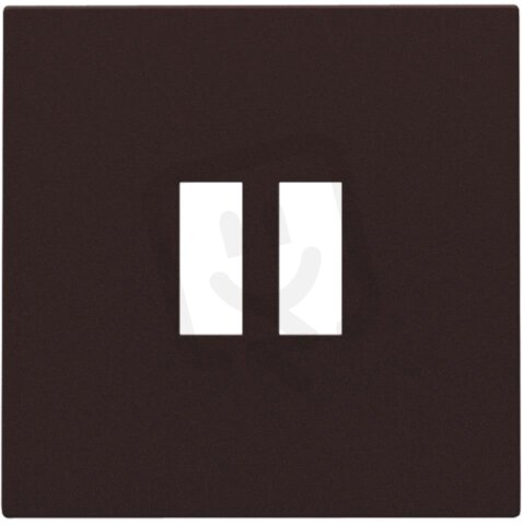 Kryt USB nabíječky-DARK BROWN NIKO 124-68001