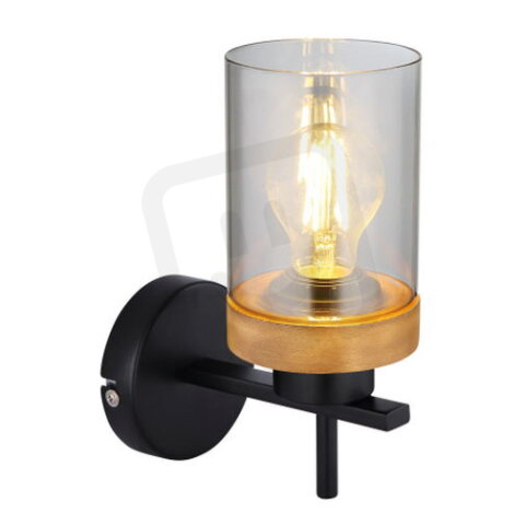 Nástěnné svítidlo FINCA černá 1xE27, max. 40W 230V GLOBO 15557W