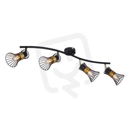 Stropní svítidlo PURRA černá 4xE14, max. 40W 230V GLOBO 54814-4