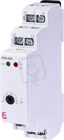 Monitorovací relé pro hlídání sledu a výpadku fází HRN-55N 1xCO 8A 3x400/230VAC