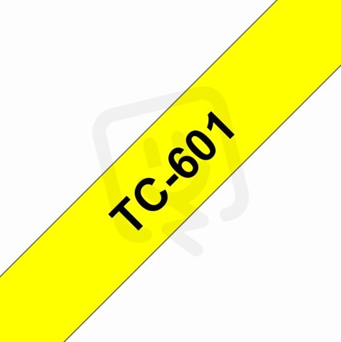 BROTHER TC-601, žlutá/černá (12mm)