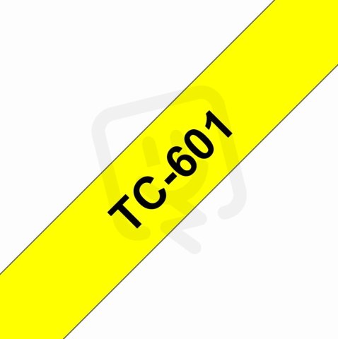 Páska BROTHER TC-601, žlutá/černá (12mm)