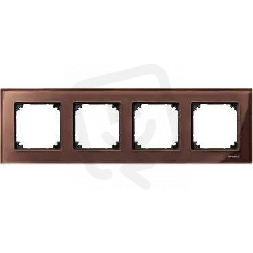 Merten Rámeček čtyřnásobný M-Elegance, Mahogany Brown SCHNEIDER MTN4040-3215