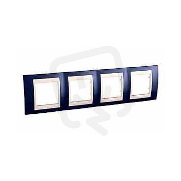Schneider MGU6.008.542 Krycí rámeček Plus čtyřnásobný,Indigo/marfil