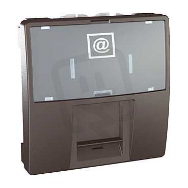 Unica Zásuvka datová 1xRJ45 S-One kat.6 STP 2 modul Grafit SCHNEIDER MGU3.417.12