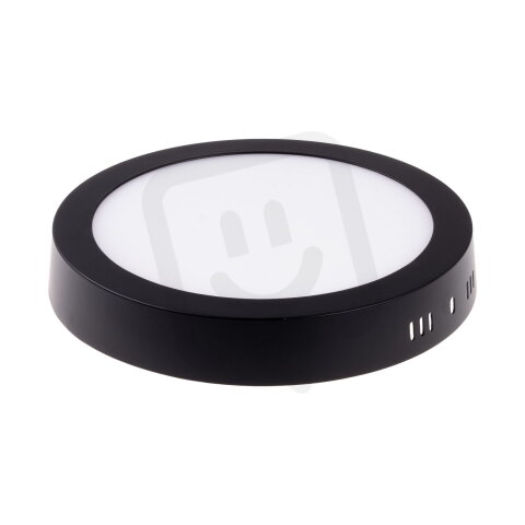 BPL24-LED panel 24W-CW studená bílá kulatý přisazený černý T-LED 102181
