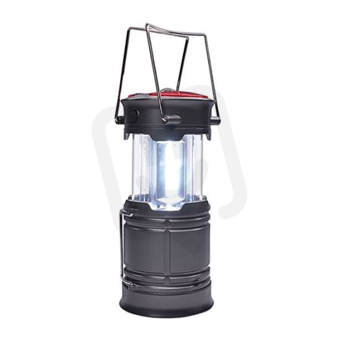 LED nabíjecí kempingové svítidlo s lucernou, 200lm, šedá SOLIGHT WN39