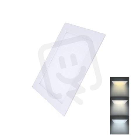 LED mini panel CCT podhledový 12W 900lm 3000K 4000K 6000K čtvercový WD141