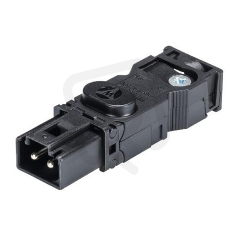 vidlice na kabel, 2-pól, gesis mini GST15i2, samec, barva černá