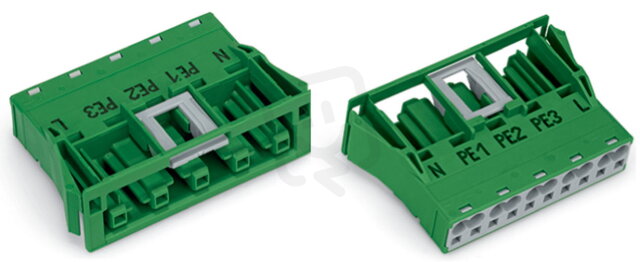 Zásuvka Snap-In 5pól. Kód. Q zelená WAGO 770-2325