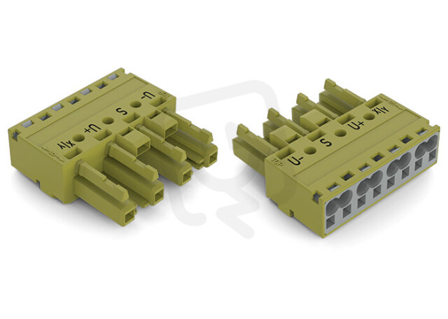Zdířka 4pól. Kód. B světle zelená WAGO 770-264/071-000