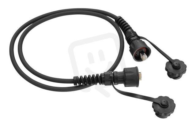 Průmyslový patch kabel Solarix CAT6 FTP 3m černý IP67     SOLARIX 40001082