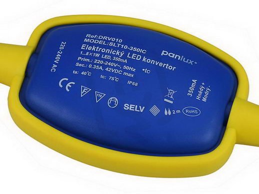 LED DRIVER VODOTĚSNÝ 10W 350mA PANLUX DRV010