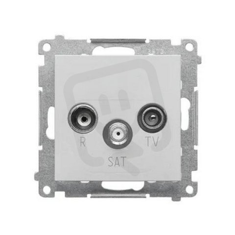TASK.01/143 Zásuvka anténní R+TV+SAT kon