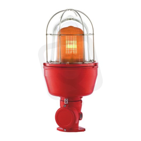 Maják signální blikající EX 080 LA L H 24V DC, IP66, oranžová, červená, halogen