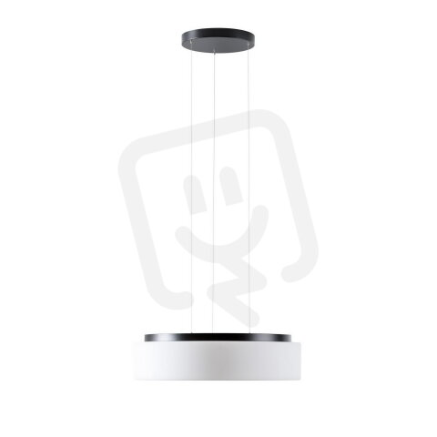 Závěsné LED svítidlo se skleněným stínidlem ERIS LE4 48W IP40 DALI 3K černá