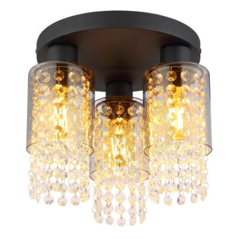 Stropní svítidlo BACKEY černá 3xE27 40W 230V GLOBO 15799-3D