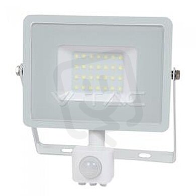 30W LED Sensor Floodlight SAMSUNG CHIP Cut-OFF Function White Body 3000K VT-30-S