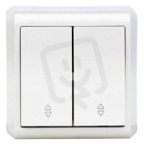 Nástěnný přepínač střídavý dvojitý č.6+6, IP20 SCHRACK EV310006--