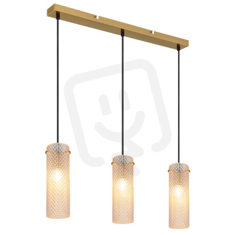 Závěsné svítidlo KAROLO zlatá matná 3x40W E14 IP20 GLOBO 15775-3H