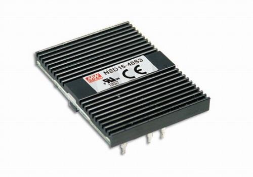Měnič DC/DC regulovatelný 15W 12V 1250mA MEAN WELL NSD15-48S12
