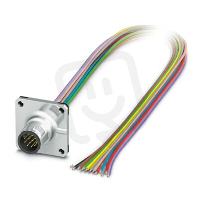 Přístrojový konektor zpředu stěny SACC-SQ-M12MS-12CON-25F/0,5X 1239723