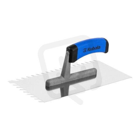 Hladítko nerezové, šikmé zuby 8 mm G-1 130x270 mm KUBALA Z0487