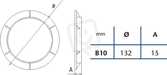 Upevňovací kroužek B-10 CATA 01910100