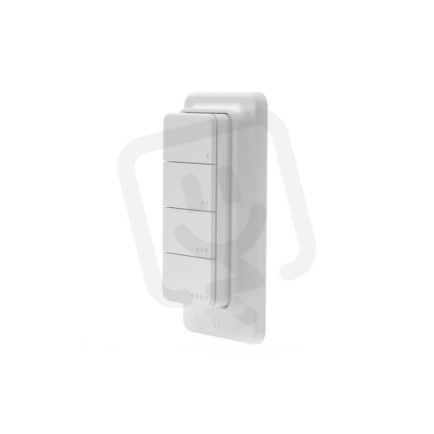 Chytrý dálkový ovladač SHELLY BLU RC BUTTON 4 ZB se 4 tlačítky, BT, Zigbee, bílá