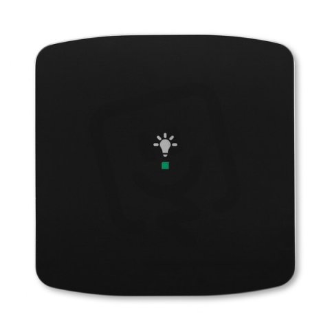 ABB Tango Kryt 1násobný symbol osvětlení černá 6220A-A01001 N
