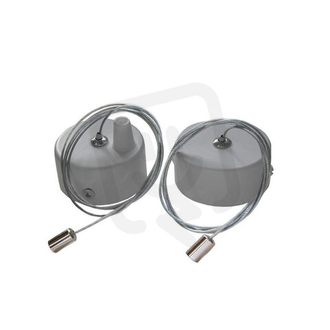 Rozeta s montážním lankem ORO RAGGIO LINK SILVER 2 LED-POL ORO18059
