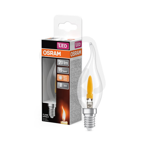 Světelný zdroj LED lamps with flame effect 1W 818 Clear E14 OSRAM 4099854748035