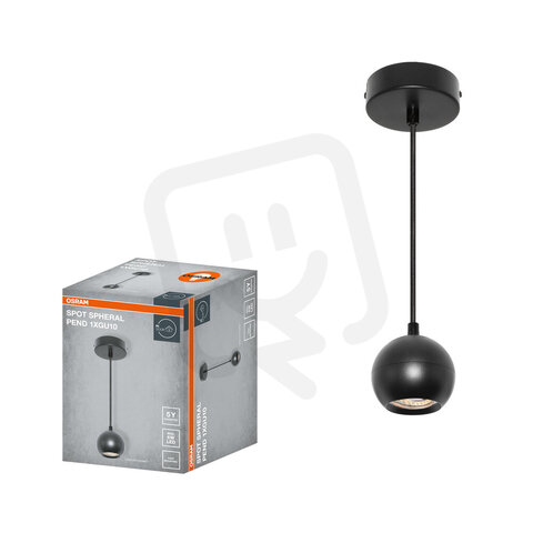 LED SPOT SPHERAL BLACK 1XGU10 PENDANT OSRAM 4099854588525