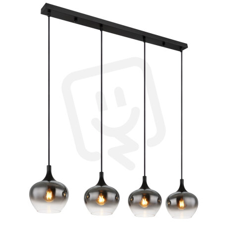 Závěsná lampa MAXY černá 4x E27 40 W 230 V GLOBO 15548-4H