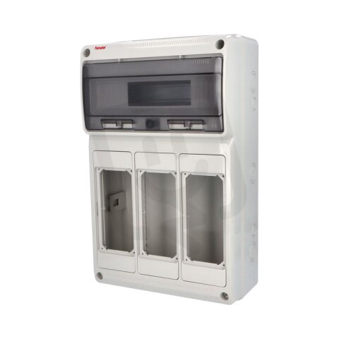 Skříň 3968 AcquaCOMBI IP65 16 modulů 500x330x155mm (pro blok. zásuvky) FAMATEL