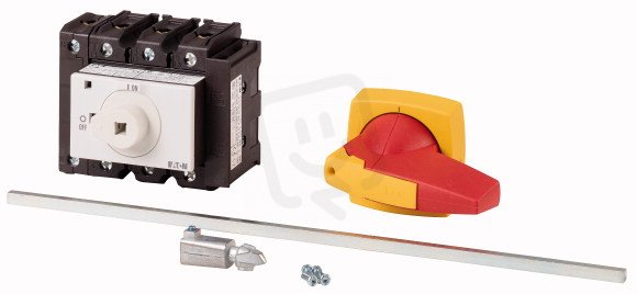 P3-100/M4/K2-PR/N/HI11 Hlavní vypínač 3+N-pól+1z1v 100A s kovovou osou 400 mm