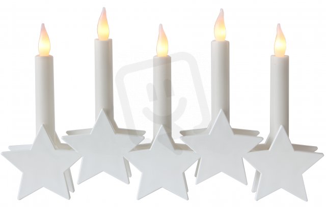 Vánoční svícen hvězdy LED, baterie