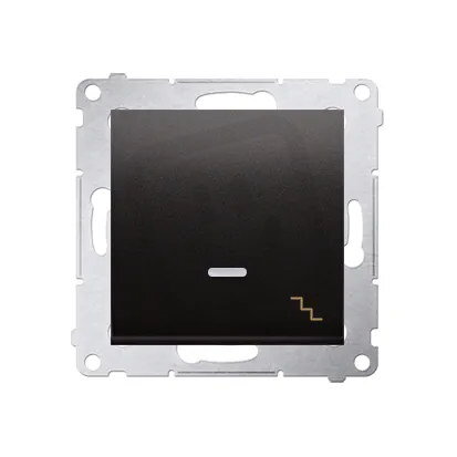 Přepínač střídavý, s orientačním LED, řazení 6So, 16AX 250V, antracit mat