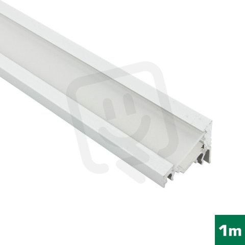 4731062-S AL profil FKU60 pro LED, s plexi, 1m FKU60-1M