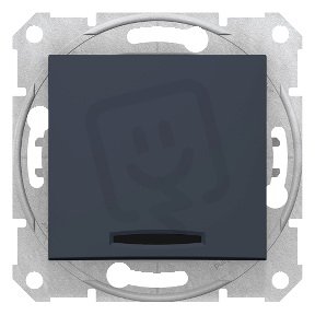 Sedna Spínač s orientační kontrolkou řazení 1So Graphite SCHNEIDER SDN1400170