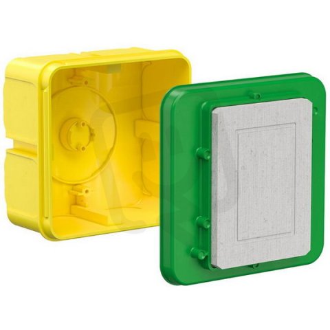 Krabice univerzální s minerálním víkem 128x128x86mm do betonu KAISER 1295-22
