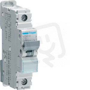 Jistič 1 pól. 10A, charakteristika C, 10 kA /NCN110T/ HAGER NCN110