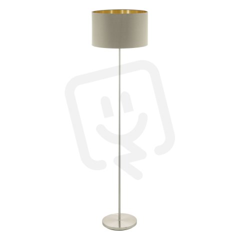 Stojací svítidlo MASERLO matný nikl/šedohnědá-zlatá 60W IP20 EGLO 95171