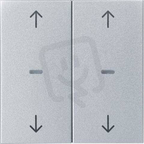 Kryt s potiskem šipek pro tl. modul 2-nás., KNX S.1/B.x, stříbrná mat 80961383