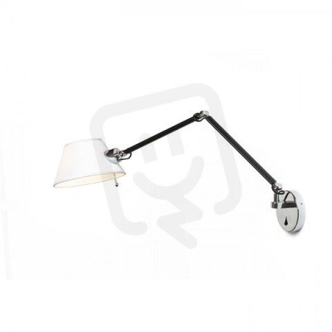 MONTANA nástěnná bílá/černá chrom 230V E27 28W RENDL R13282