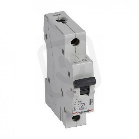 RX3 JISTIČ, 1 PÓLOVÝ, CHAR. C, 63A 6000A LEGRAND 419208
