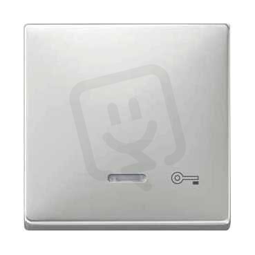 Schneider MTN437646 Kryt spínače s průzorem a se symbolem 'klíč', S-Design, stainless steel
