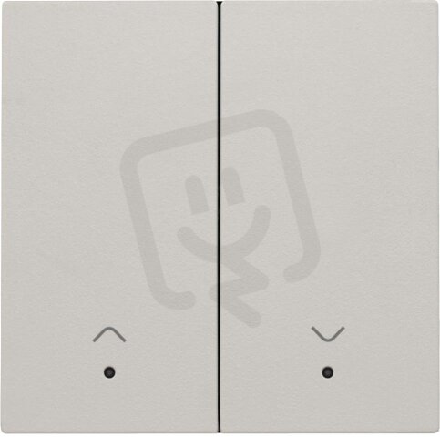Smart Switch kolébka 2x1/2+2xLED motor-LIGHT GREY NIKO 102-32006