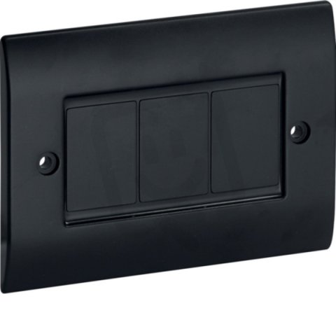 PC 83 A 04302 Záslepka na krabice s roztečí otvorů 83,5 mm - černá IBOCO B04302